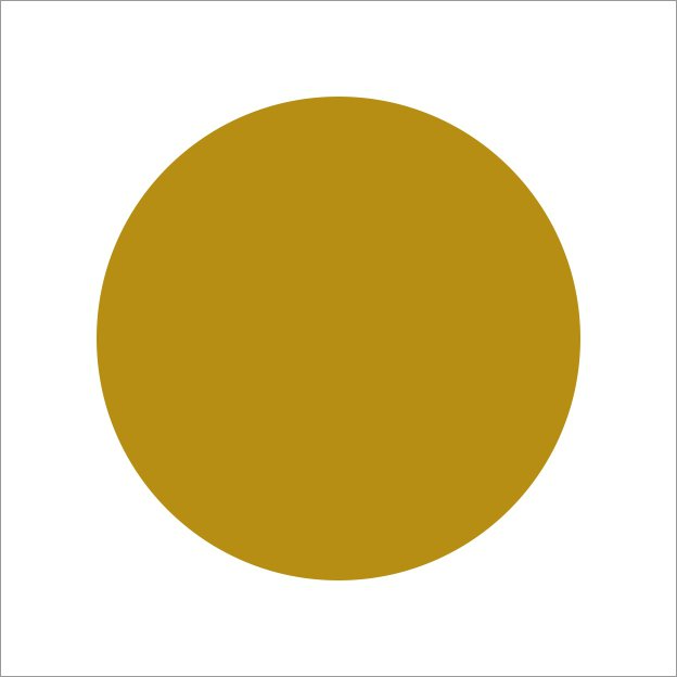 Blanco etiketten - Rond 35mm - oker glans