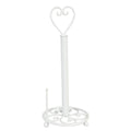 Keukenrolhouder Ø 18x39 cm Wit IJzer Hart Rollenhouder
