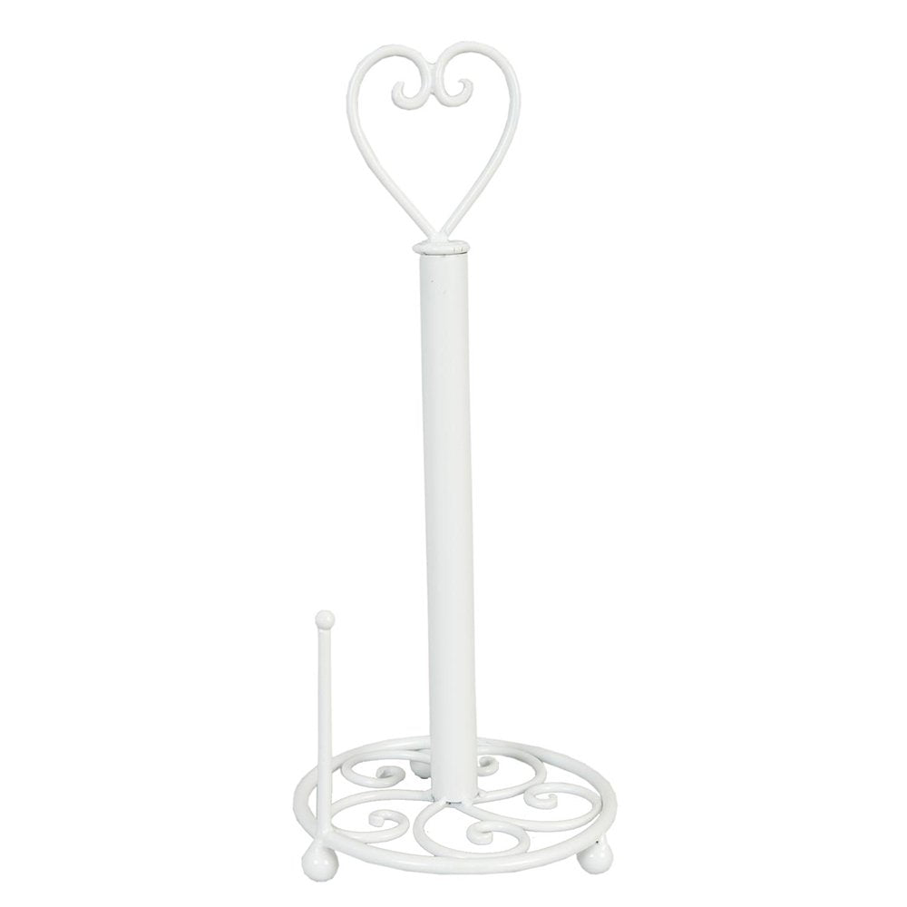 Keukenrolhouder Ø 18x39 cm Wit IJzer Hart Rollenhouder
