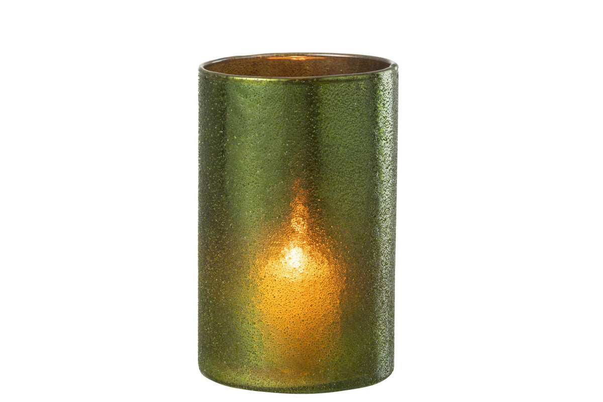 J-Line lantaarnspiegel - glas - groen - groot