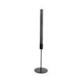 Kaarshouder 10xH20cm metaal zwarte Pilaar