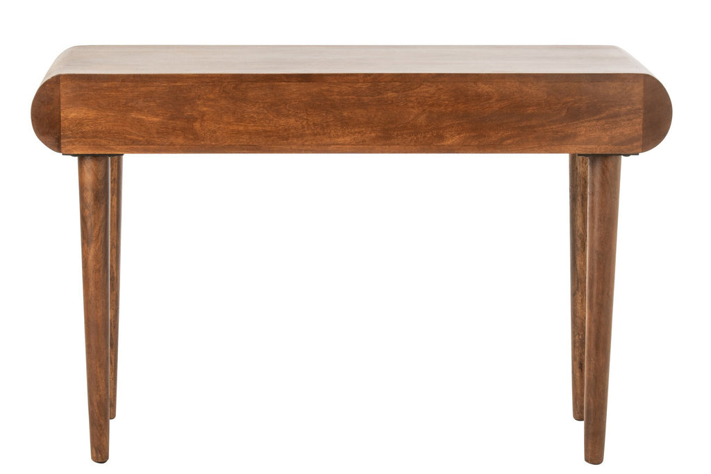 J-Line Consoletafel met meerdere laden - mangohout - naturel/zwart