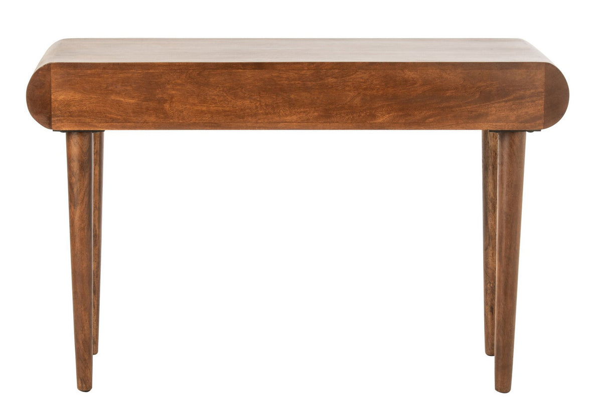 J-Line Consoletafel met meerdere laden - mangohout - naturel/zwart