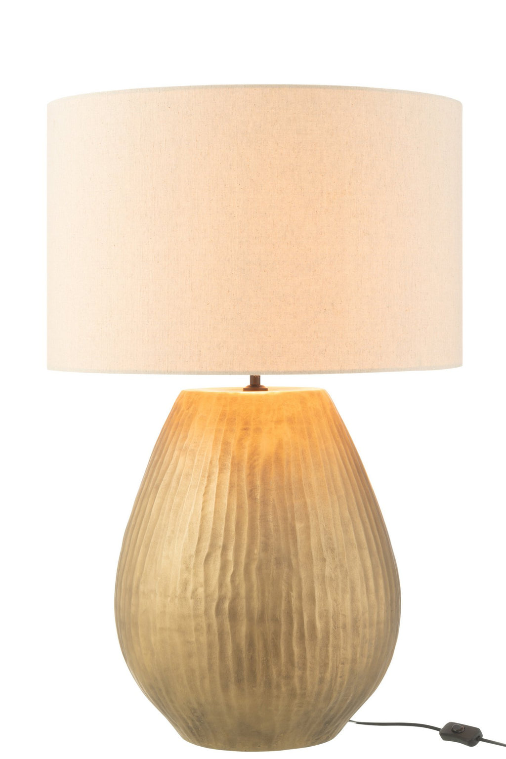 J-Line Lamp Nebu Rond Keramiek Goud Large