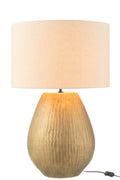 J-Line Lamp Nebu Rond Keramiek Goud Large