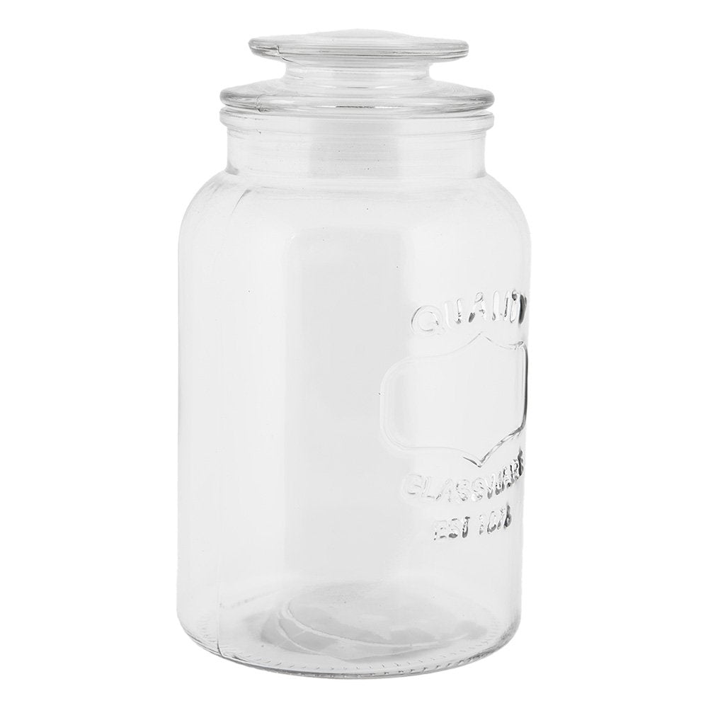 Voorraadpot Deksel Ø 12x21 cm Transparant Glas