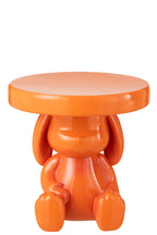 J-Line bijzettafel Beer - polyresin - oranje