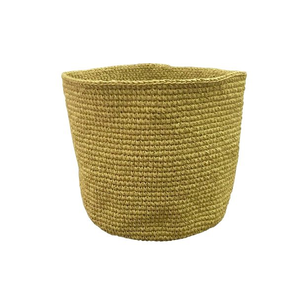 Luna-Leena mand laag goud H14cm lurex & biologisch katoen - hand gehaakt in Nepal