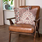 Kussenhoes 50x50 cm Roze Blauw Katoen Sierkussenhoes