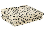 J-Line Deken met dalmatiërmotief - polyester - wit/zwart