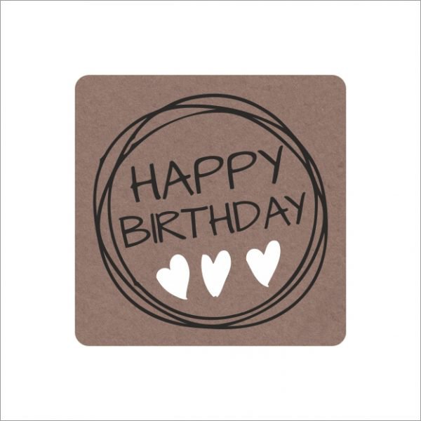 Happy Birthday - wensetiket