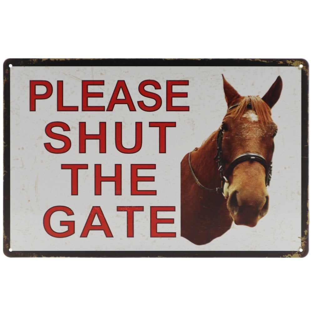 Paard Retro Wandbord 20x30