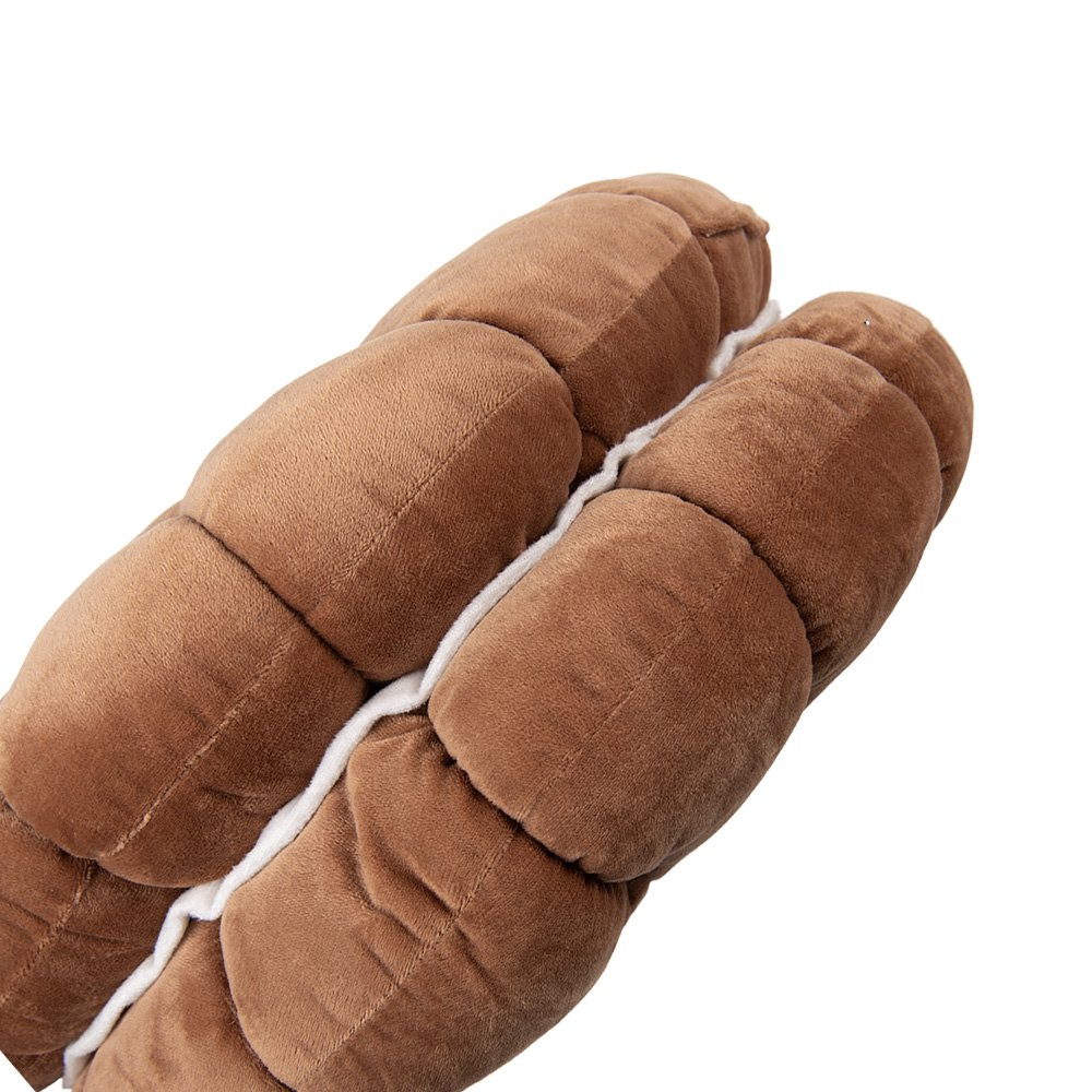 Sierkussen Ø 40x10 cm Bruin Polyester