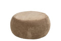 J-Line Ronde poef - multiplex/stof - taupe