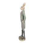 Beeld Konijn 40 cm Beige Groen Polyresin Paasdecoratie