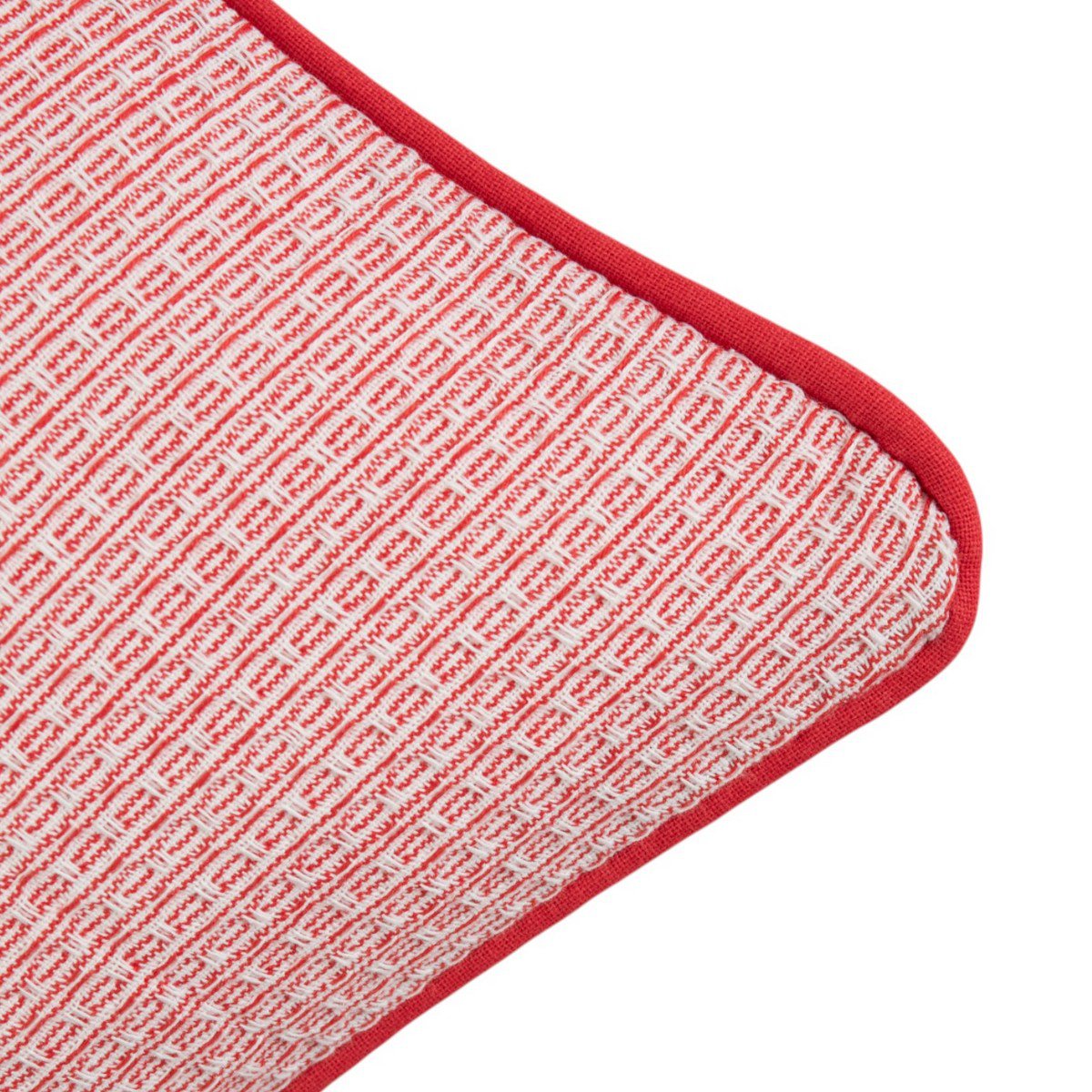 Hyacinth Kussen wafel rood 45x45cm