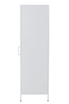 J-Line decoratie Kast - polyresin - ijzer/glas - wit