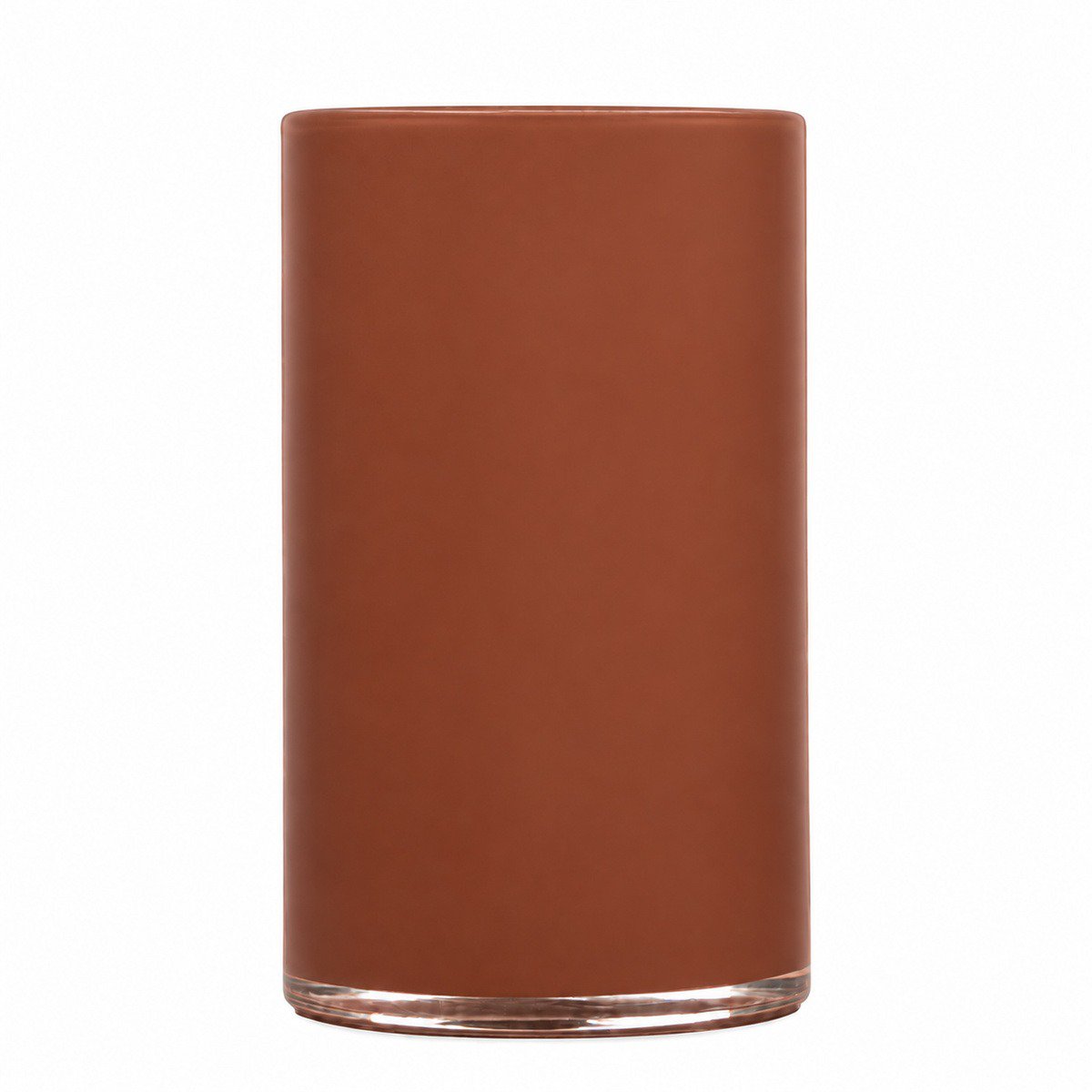 Cilinder Astra solid donker terra h25 d15cm