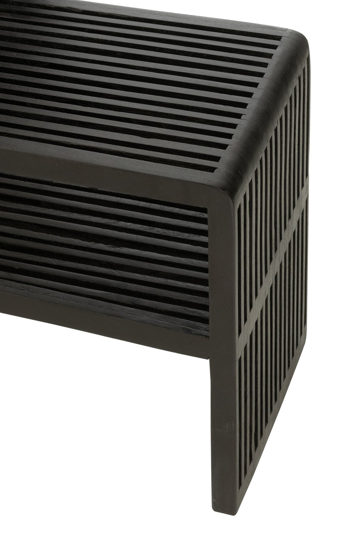 J-Line console Met Schap - hout - zwart - set van 2