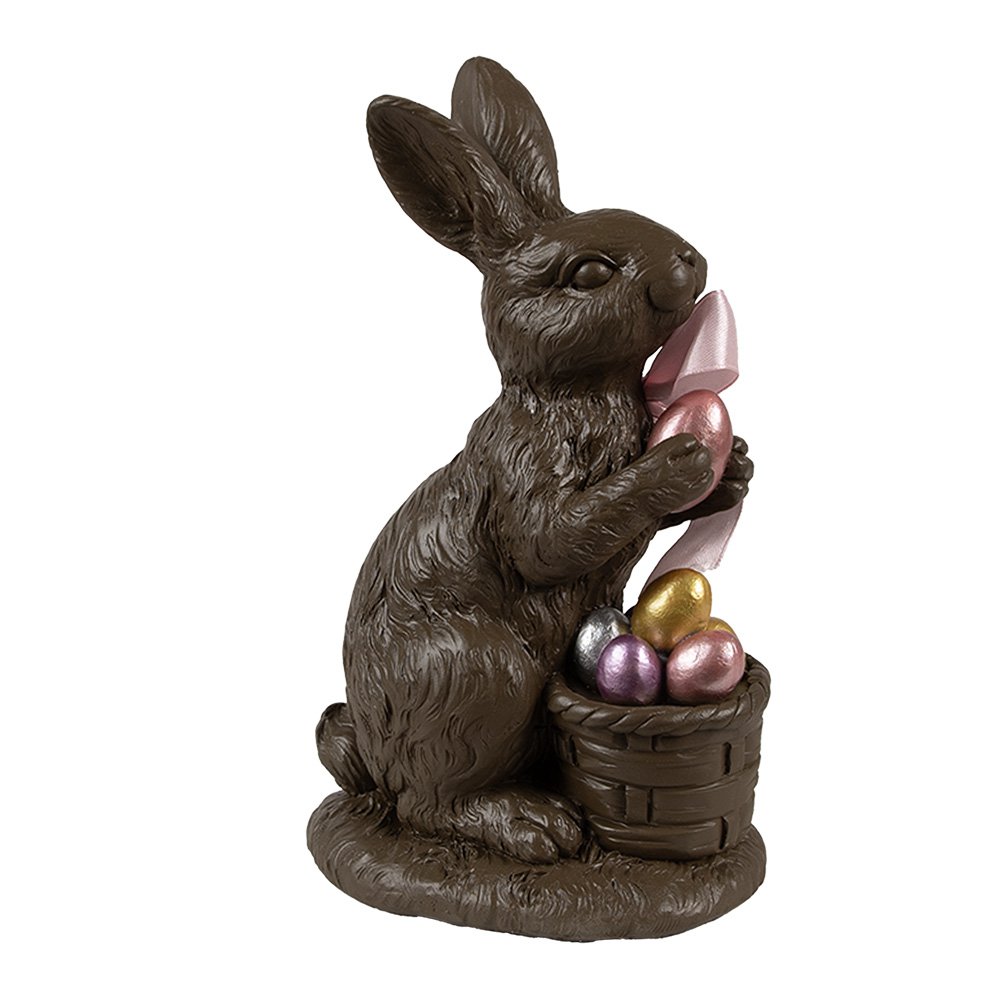 Decoratie Beeld Konijn 22 cm Bruin Kunststof