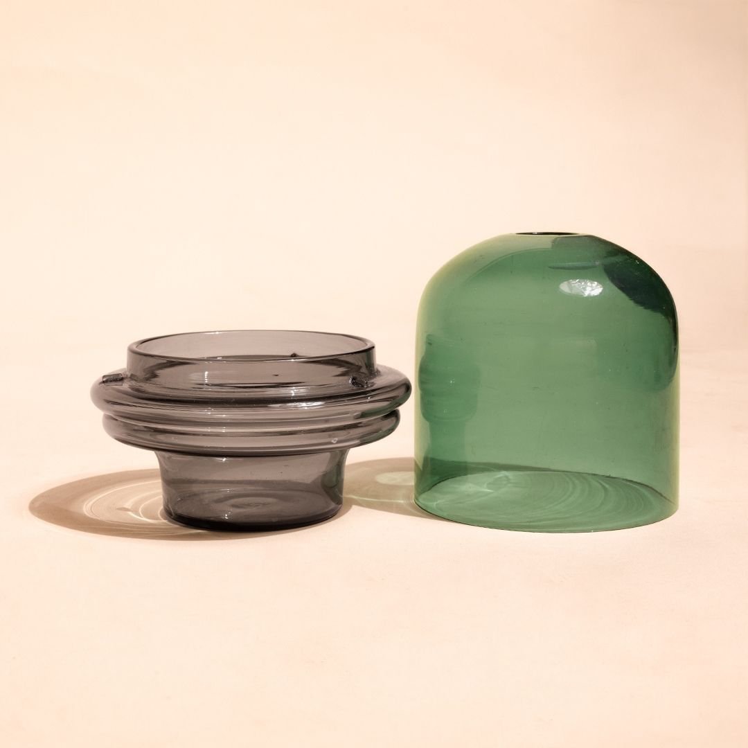 Borosilicaatglas Kaarshouder Dome - 2 Kleuren