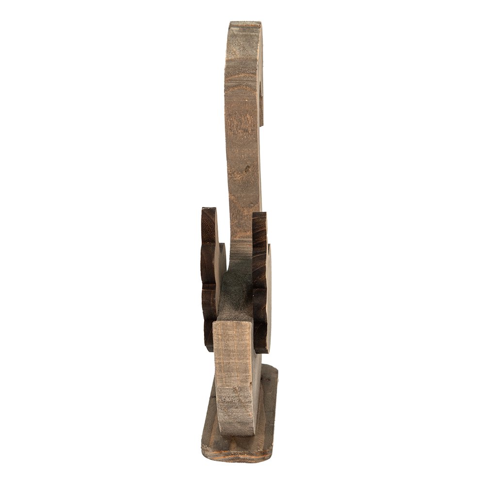 Beeld Zwaan 38x6x43 cm Bruin Hout