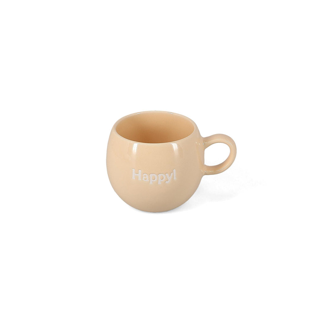 Mok 42cl ""Happy!"" beige Muggies