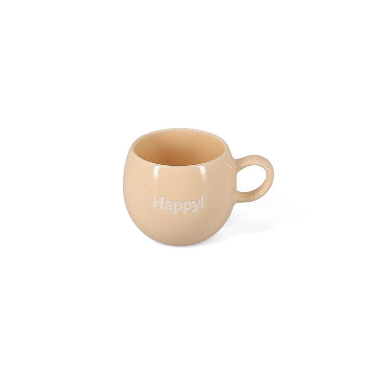 Mok 42cl ""Happy!"" beige Muggies