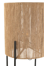 J-Line lamp - ijzer/mango - naturel/zwart