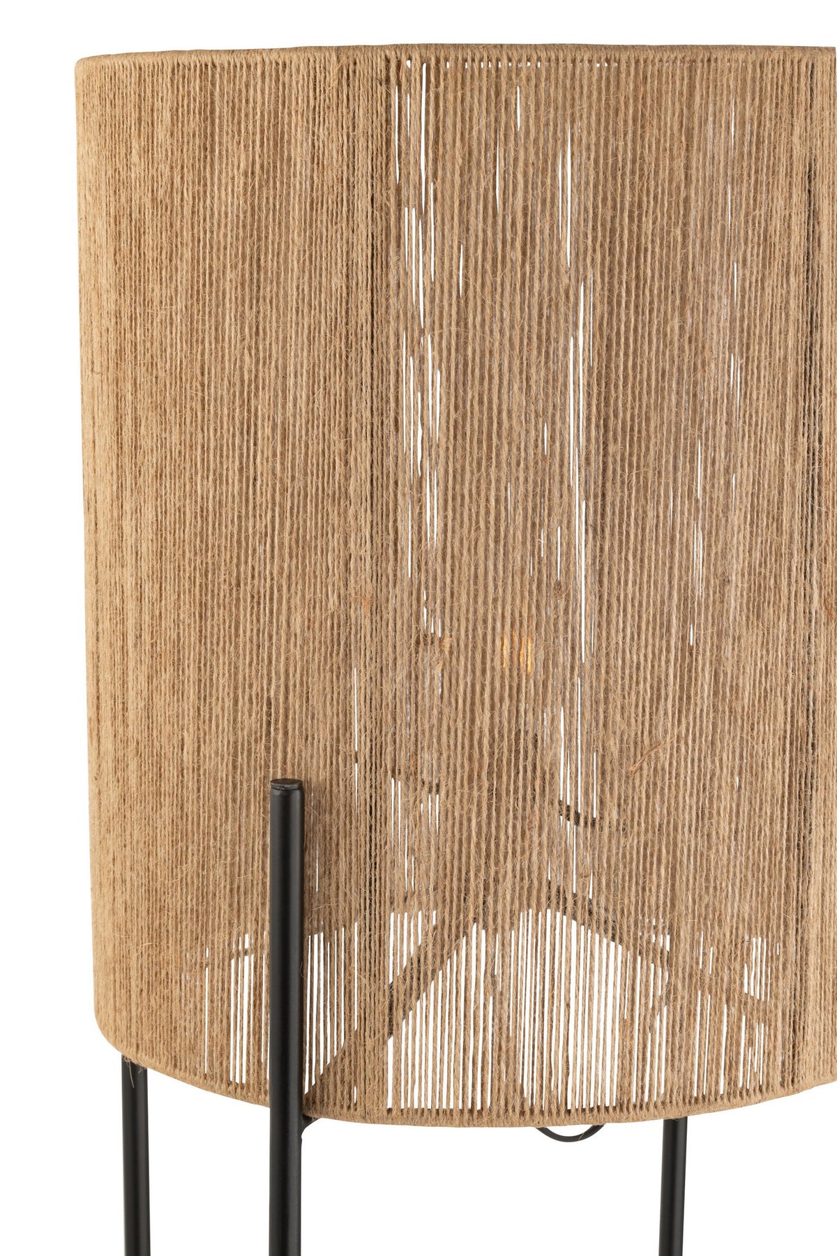 J-Line lamp - ijzer/mango - naturel/zwart