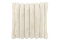 J-Line Kussen Large Corduroy Polyester Wit