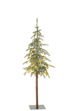 J-Line Kerstboom C+Led Kunststof Sneeuw Groen Small