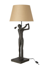 J-Line Tafellamp golfer - polyresin - zwart
