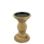 Kandelaar rond mango hout 15cm
