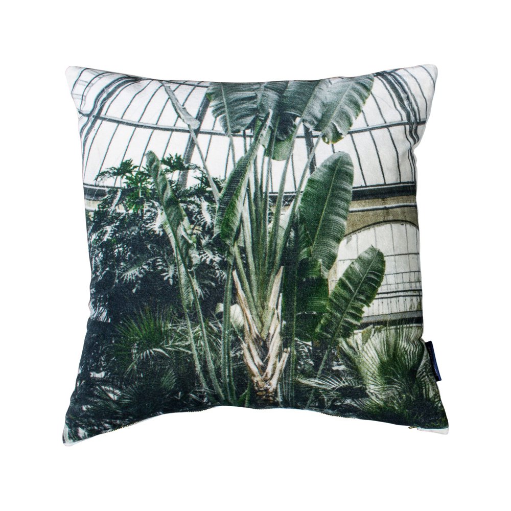 *kussen fluweel groen serre 45x45cm*