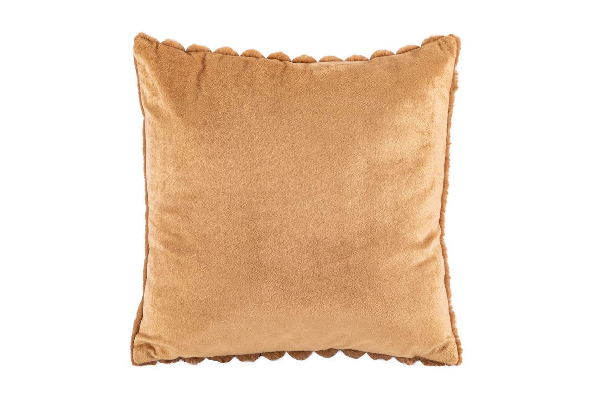Cushion (filled) Bubble rabbit fur - 45x45cm