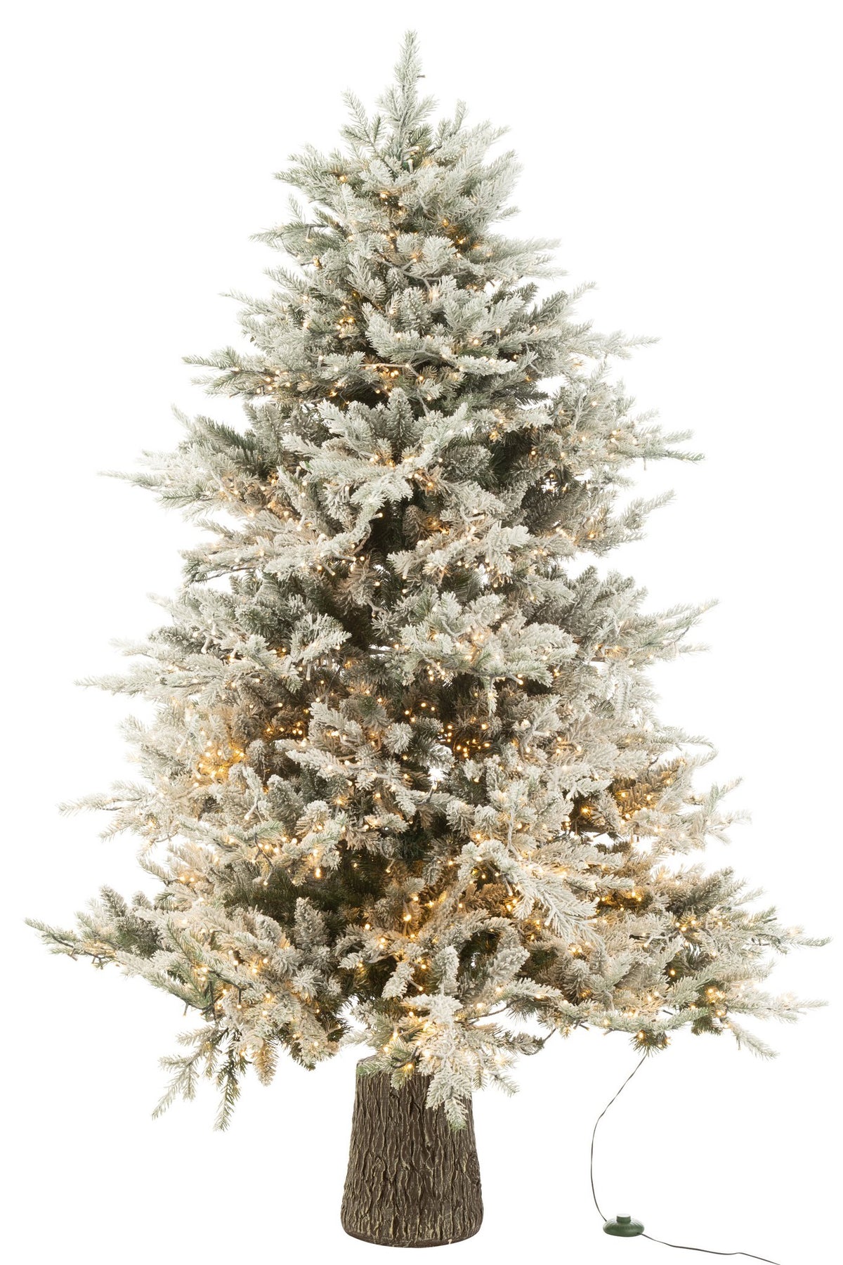 J-Line kerstboom + sneeuw 3000 LED - kunststof - wit