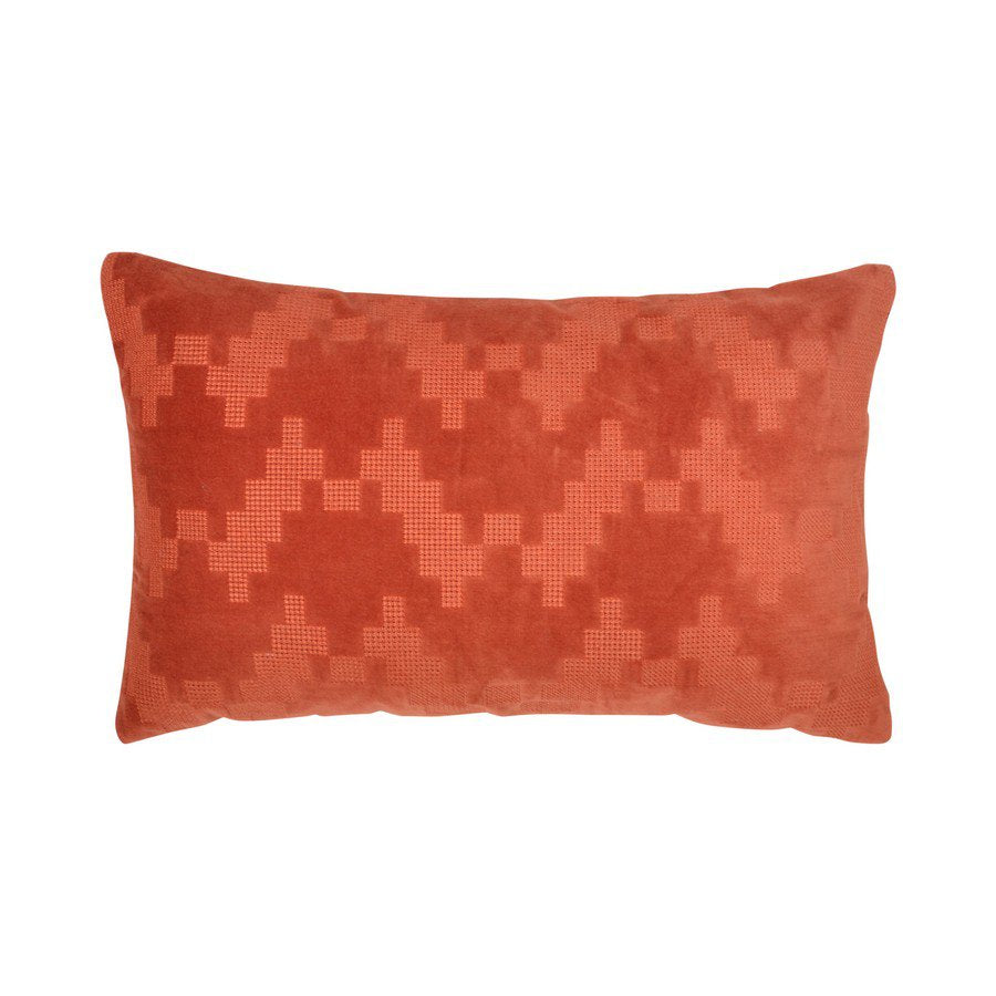 Twisted Brooklyn kussen oranje 30x50cm
