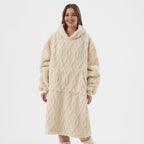Textino Rosetta - hoodie 70x110 cm - Hoodiedeken - Volwassene - Bone White - Wit
