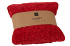 J-Line deken Chenille - polyester - rood