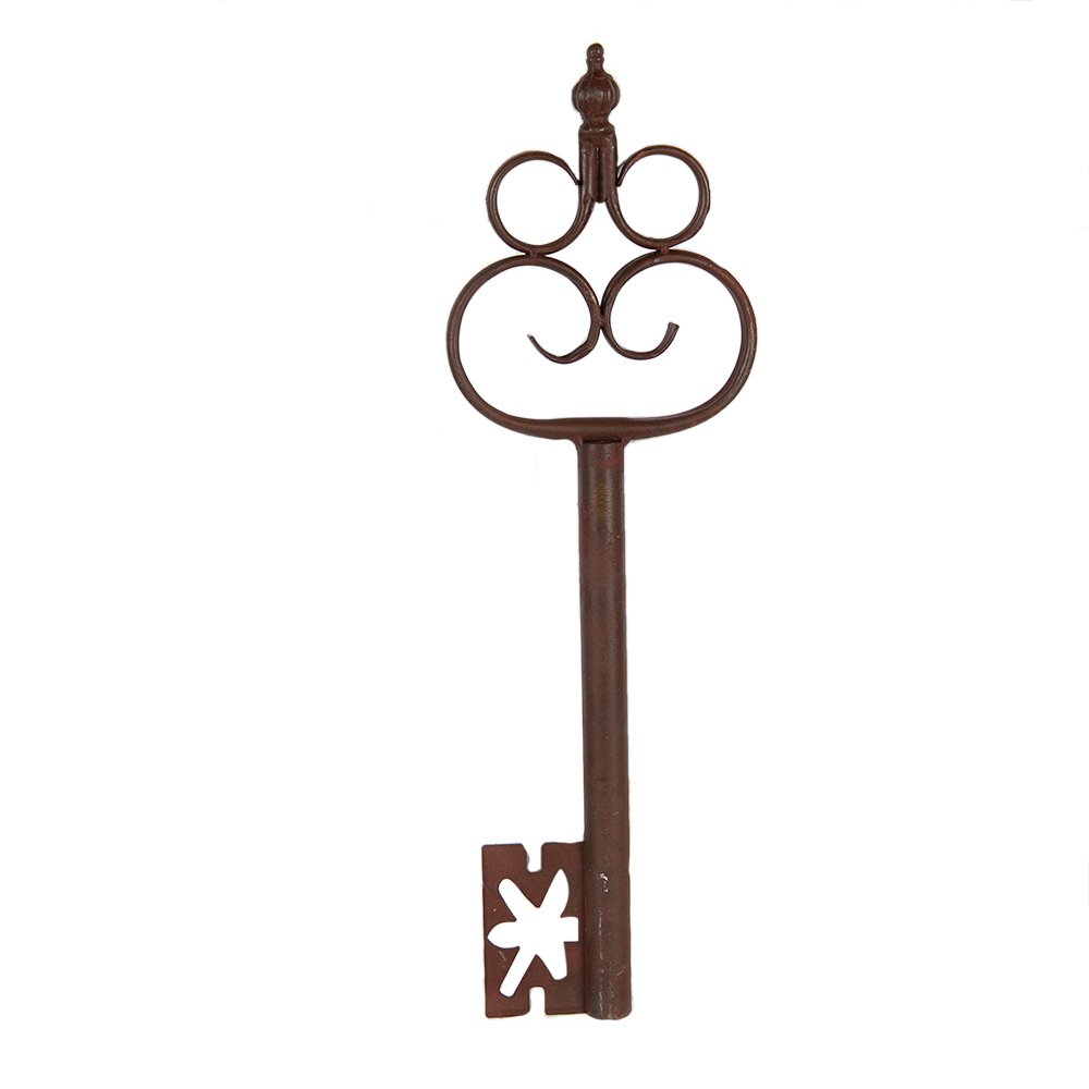 Decoratie Sleutel 17x3x54 cm Bruin Metaal
