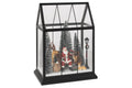 J-Line Ledkerstman met dieren - glas/synthetisch - multikleur - medium