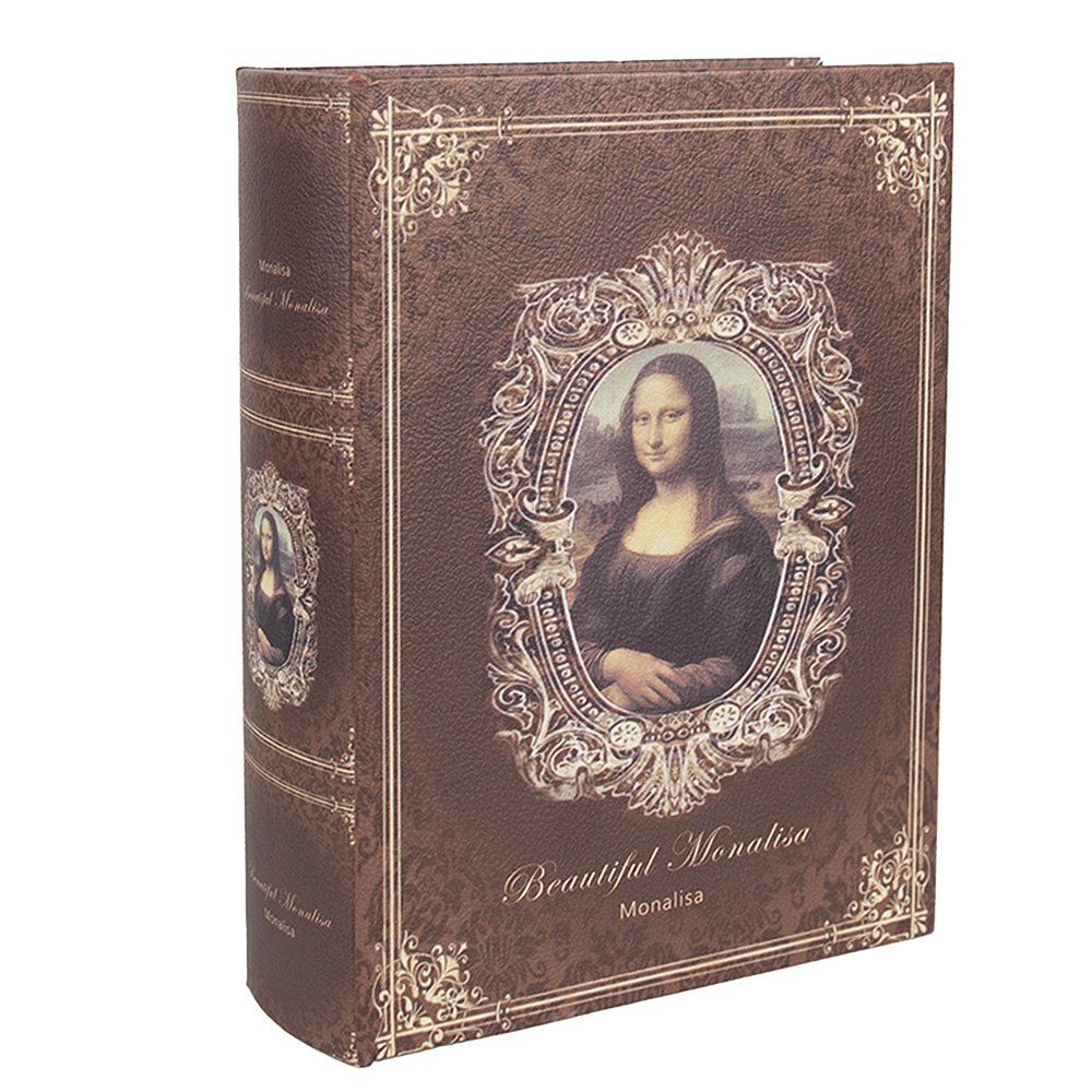 Opbergdoos Set van 3 Boeken 27/22/17 cm Bruin Hout
