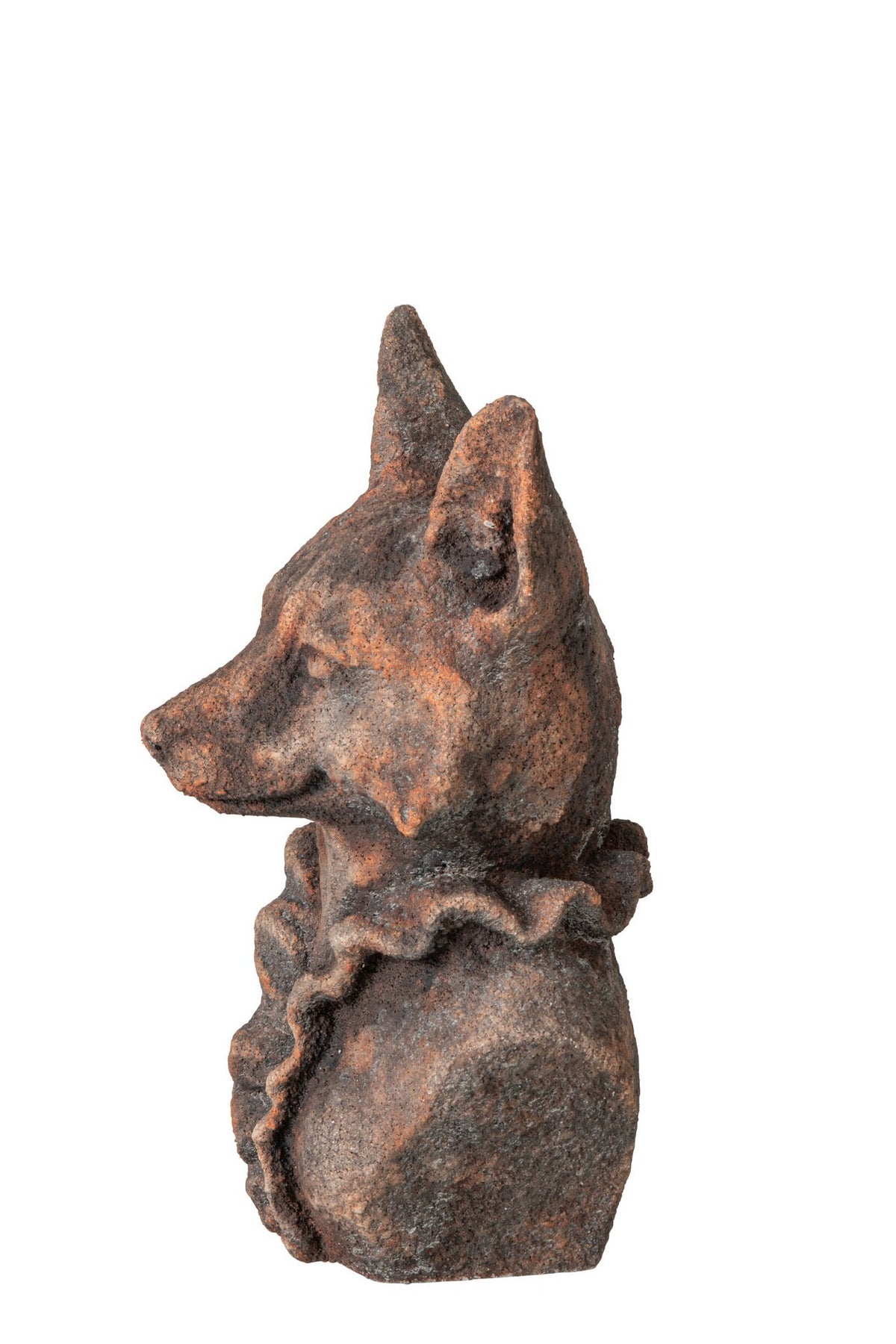 J-Line Vos - polyresin - bruin - small