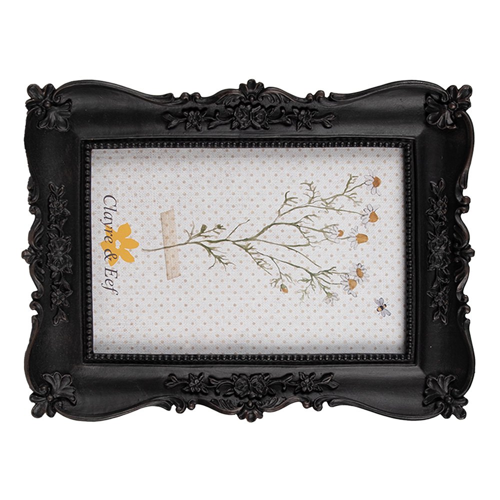 Fotolijst 10x15 cm Zwart Polyresin Fotokader