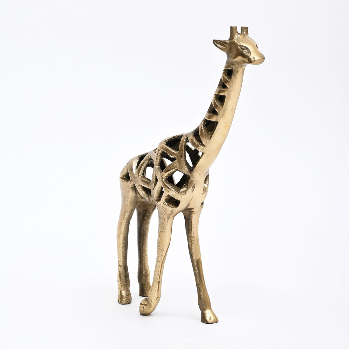 Decoratief gouden giraffebeeld – moderne huiskunst
