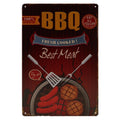 BBQ Retro Wandbord 30x20