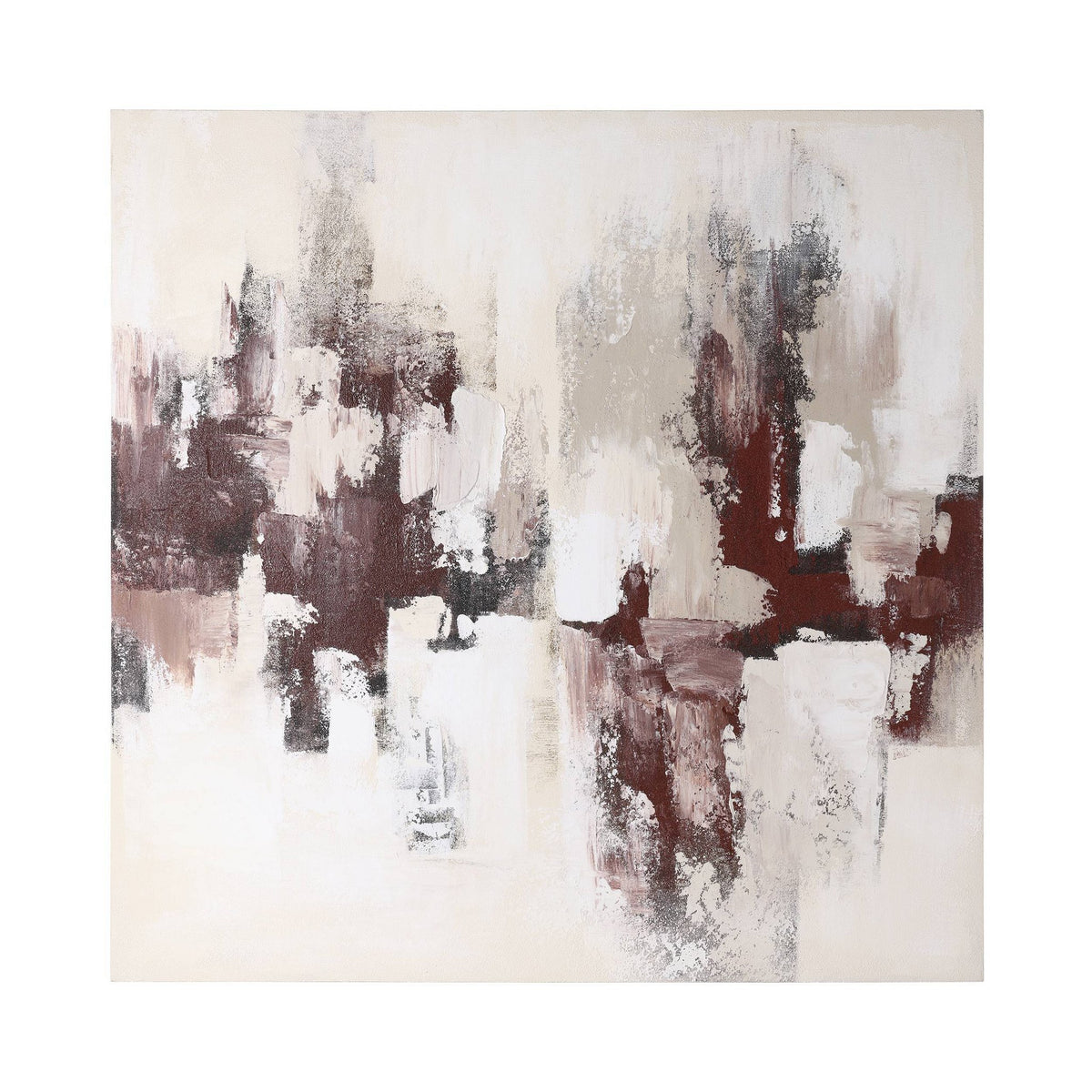Schilderij Sukumo Wit 100x100 cm