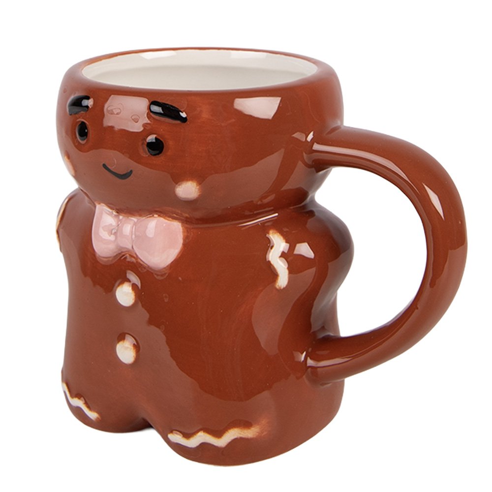 Mok Gingerbread man 250 ml Bruin Keramiek