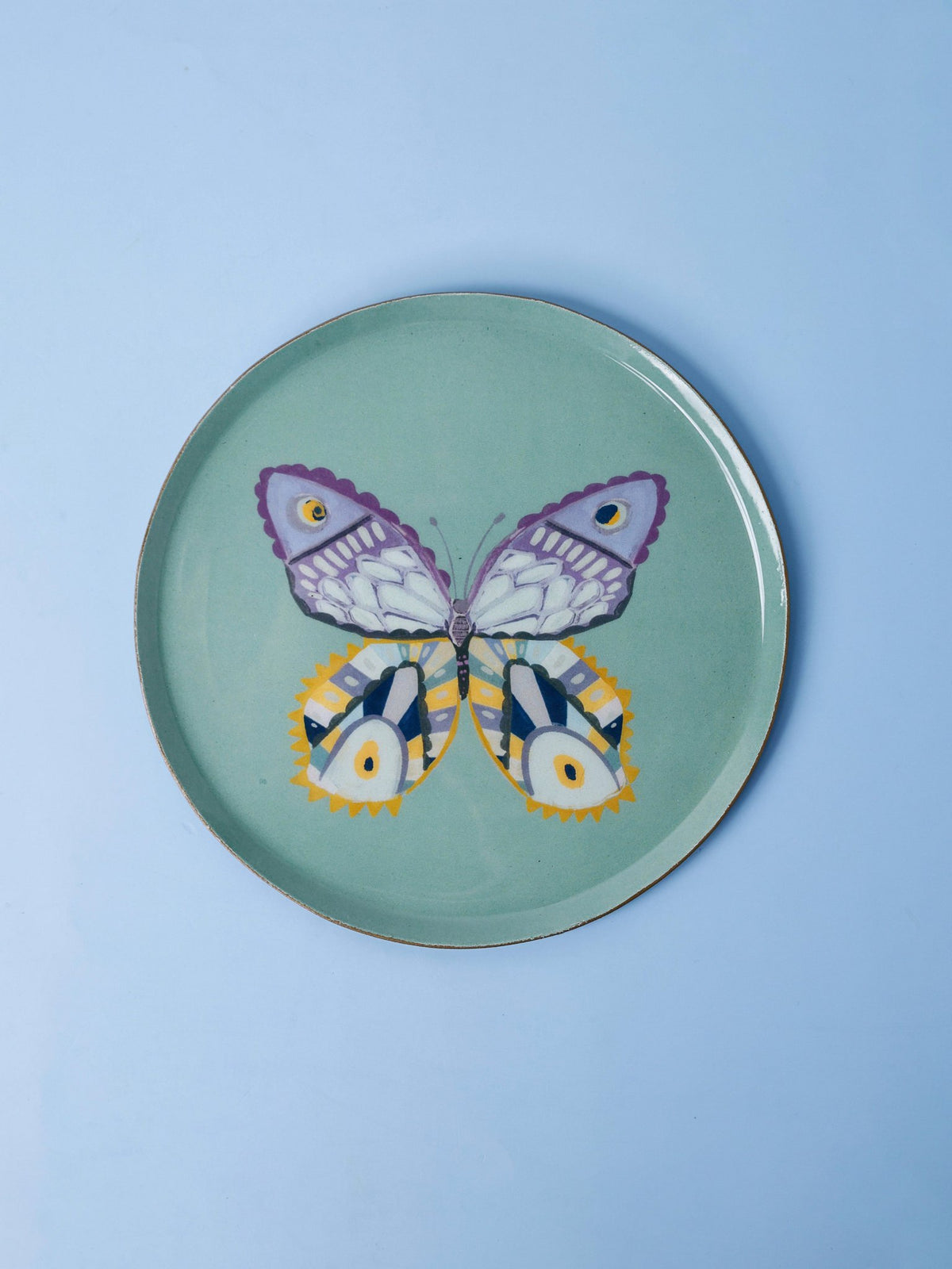Butterfly Bloom metalen wandborden - Set van 3